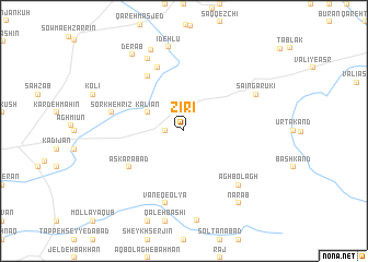 map of Zīrī