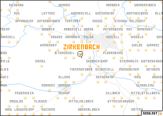 map of Zirkenbach