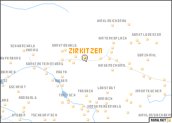 map of Zirkitzen