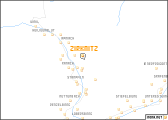 map of Zirknitz