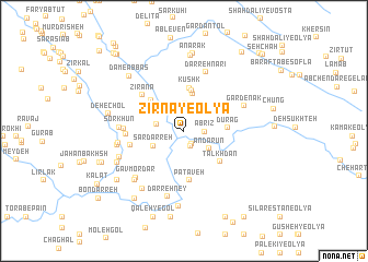 map of Zīrnā-ye ‘Olyā