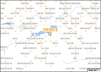 map of Žirnice