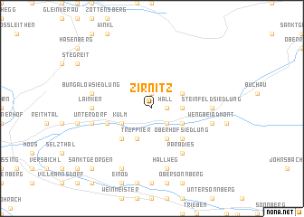 map of Zirnitz