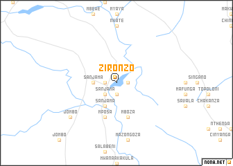 map of Zironzo