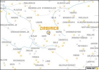 map of Žirovnica