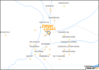 map of Zīrūkī