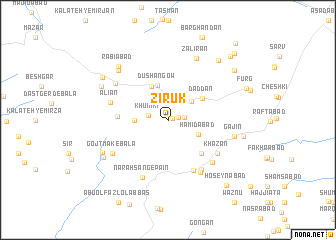 map of Zīrūk