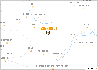 map of Zishanli