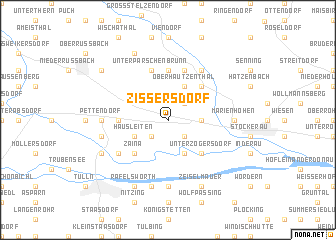 map of Zissersdorf