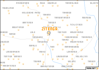 map of Zitenga