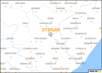 map of Zitenjini