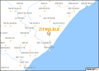 map of Zithulele