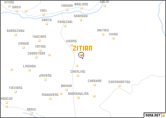 map of Zitian