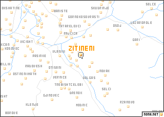 map of Žitineni