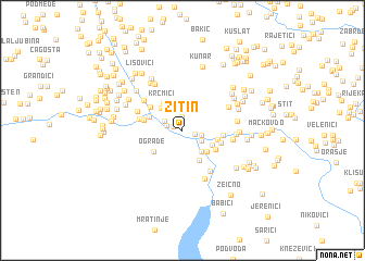 map of Žitin