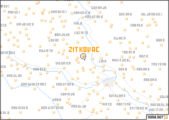 map of Žitkovac