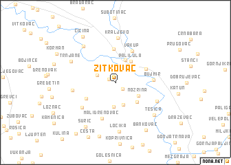 map of Žitkovac