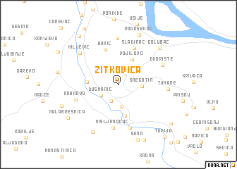 map of Žitkovica