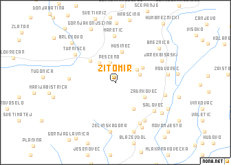 map of Žitomir