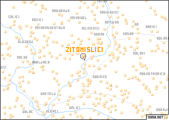 map of Žitomislići