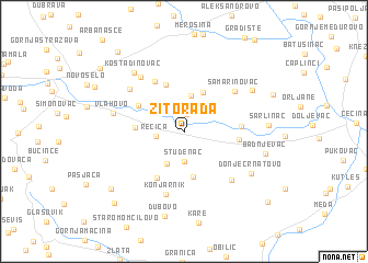 map of Žitorađa