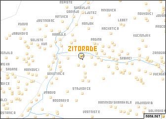 map of Žitorađe