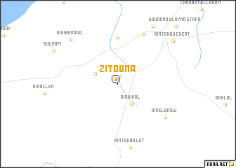 map of Zitouna