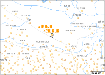 map of Živaja