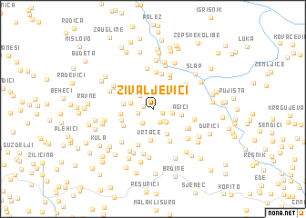 map of Živaljevići