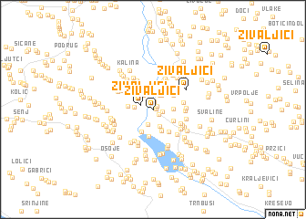 map of Živaljići