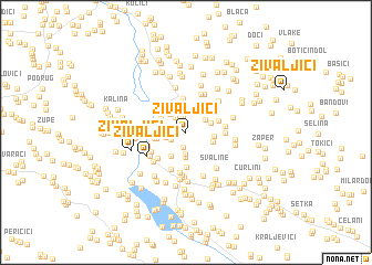 map of Živaljići