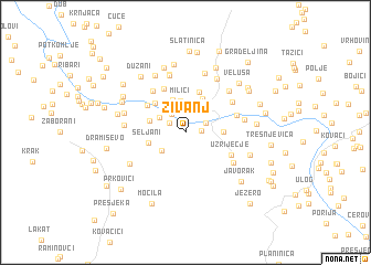 map of Živanj