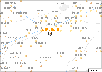 map of Zīveh Jīk