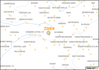 map of Zīveh