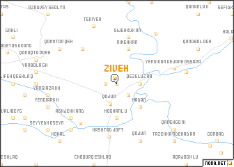 map of Zīveh