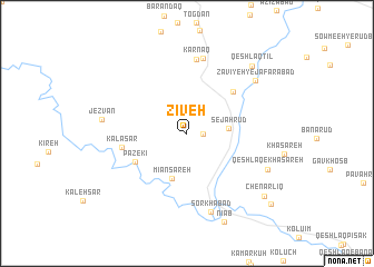 map of Zīveh