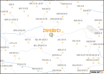 map of Živkovci