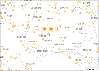 map of Živkovići