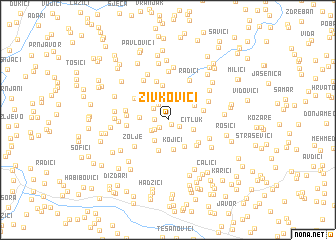 map of Zivkovići
