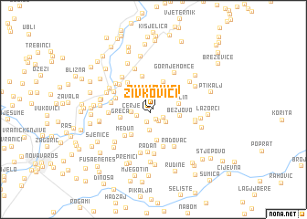 map of Živkovići