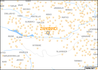 map of Živkovići