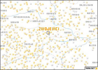 map of Živojevići