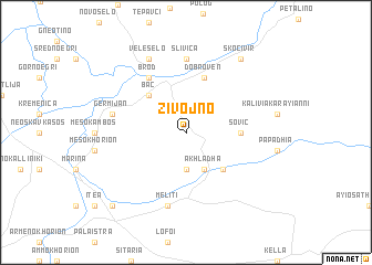 map of Živojno