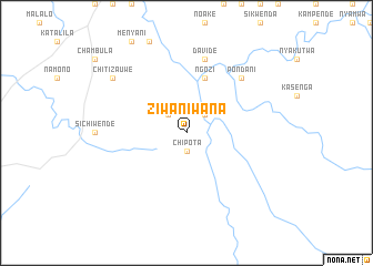 map of Ziwaniwana