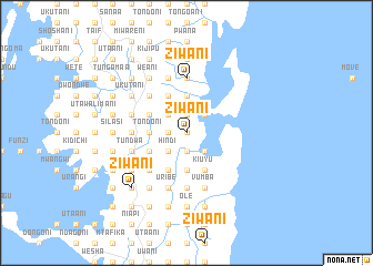 map of Ziwani