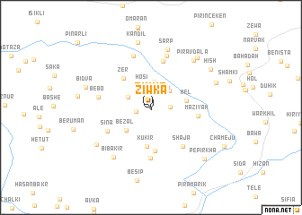 map of Ziwka