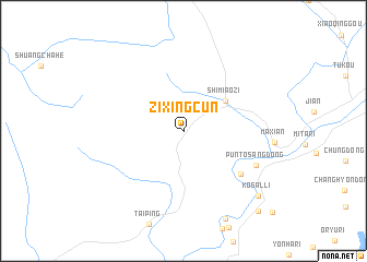 map of Zixingcun