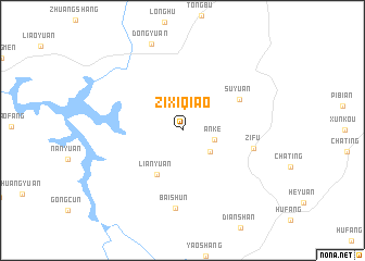 map of Zixiqiao