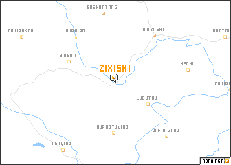 map of Zixishi