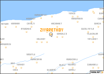 map of Ziyaretköy